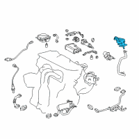 OEM Toyota Camry Vacuum Regulator Diagram - 25805-36020