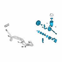 OEM Scion xB Power Steering Pump Diagram - 44310-52090