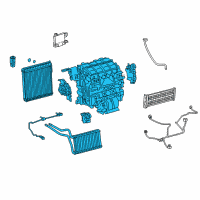 OEM Toyota Prius Evaporator Assembly Diagram - 87050-47330