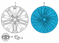 OEM Toyota Wheel, Alloy Diagram - 42611-62071