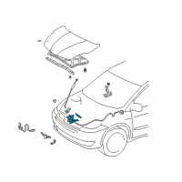 OEM Toyota Sienna Lock Assembly Diagram - 53510-AE021