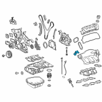 OEM Toyota RAV4 Chain Tensioner Diagram - 13550-0P010