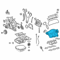 OEM Toyota Sienna Intake Plenum Diagram - 17190-0P071