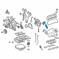 OEM Toyota Sienna Secondary Chain Diagram - 13507-0P010