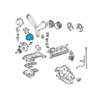 OEM Toyota Tundra Outer Timing Cover Diagram - 11308-AC010