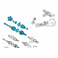OEM Toyota Sienna Axle Shaft Assembly Diagram - 42340-08010