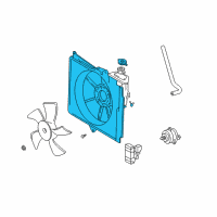 OEM Scion xB Fan Shroud Diagram - 16711-21030