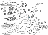OEM Toyota Avalon Filler Pipe Holder Diagram - 77745-0E010