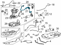 OEM Toyota Highlander Fuel Sender Unit Diagram - 83320-0E060
