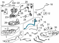 OEM Toyota Highlander Filler Pipe Diagram - 77201-0E170