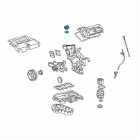 OEM Toyota Yaris Cap Assembly Diagram - 12180-21021