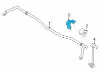 OEM Scion Stabilizer Bar Bracket Diagram - SU003-00393