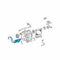 OEM Toyota Camry Heater Core Diagram - 87107-06040