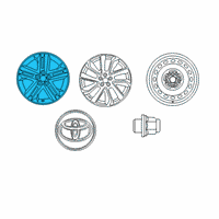 OEM Toyota Corolla Wheel, Alloy Diagram - 42611-12E00