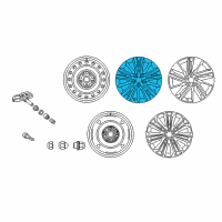 OEM Toyota Corolla Wheel, Alloy Diagram - 42611-02F70