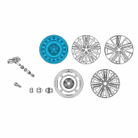 OEM Toyota Corolla Wheel, Steel Diagram - 42611-02A00