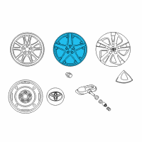 OEM Toyota Wheel, Alloy Diagram - 42611-47500
