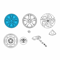 OEM Toyota Prius Prime Wheel, Alloy Diagram - 42611-47450