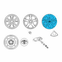 OEM Toyota Wheel Cover Diagram - 42602-47261