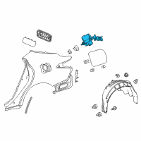 OEM Toyota Avalon Lock Assembly Diagram - 77030-07010