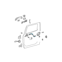 OEM Toyota Tundra Lock Cable Diagram - 69770-0C050