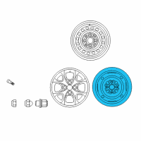 OEM Toyota MR2 Spyder Wheel, Spare Diagram - 42611-1A240