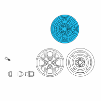 OEM Toyota Echo Wheel, Steel Diagram - 42611-52030