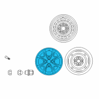 OEM Toyota Echo Wheel, Alloy Diagram - 42611-52590