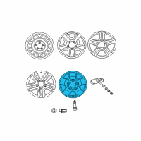OEM Toyota Tundra Wheel, Alloy Diagram - 42611-0C110