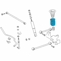 OEM Toyota 4Runner Coil Spring Diagram - 48231-35210