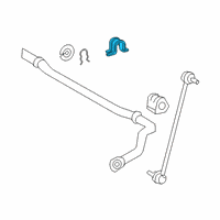 OEM Toyota Camry Stabilizer Bar Bracket Diagram - 48824-06040