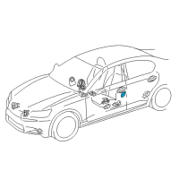 OEM Toyota Prius C Side Sensor Diagram - 89831-12040