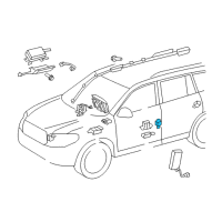 OEM Toyota Sienna Side Sensor Diagram - 89831-08030