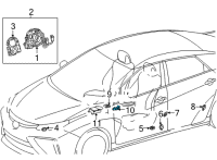 OEM Toyota C-HR Discriminating Sensor Diagram - 89178-33050