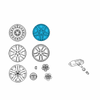 OEM Toyota RAV4 Wheel, Steel Diagram - 42611-0R020