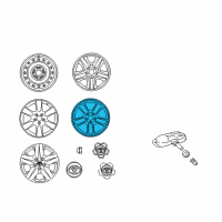 OEM Toyota RAV4 Wheel, Alloy Diagram - 42611-42340
