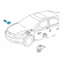 OEM Toyota Matrix Front Sensor Diagram - 89173-09510