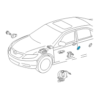 OEM Toyota Corolla Side Sensor Diagram - 89831-0W050
