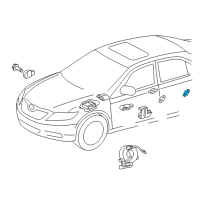 OEM Toyota Tacoma Side Sensor Diagram - 89831-02120