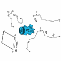 OEM Toyota Corolla iM Compressor Assembly Diagram - 88310-1A841