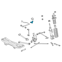 OEM Toyota MR2 Spyder Stabilizer Bar Bracket Diagram - 48824-20100
