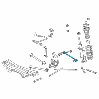 OEM Toyota MR2 Spyder Rear Lower Control Arm Diagram - 48730-17060