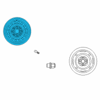 OEM Scion xA Wheel, Steel Diagram - 42611-52311