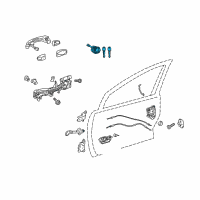 OEM Toyota Prius C Cylinder & Keys Diagram - 69052-52410