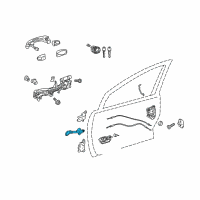 OEM Toyota Prius C Door Check Diagram - 68610-52170