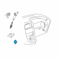OEM Toyota Tundra Knock Sensor Diagram - 89615-12090