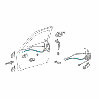 OEM Toyota Tundra Lock Rod Diagram - 69760-0C010