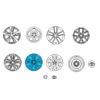 OEM Toyota RAV4 Wheel, Alloy Diagram - 42611-0R170