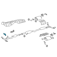 OEM Toyota Camry Front Pipe Bracket Diagram - 17571-0P250