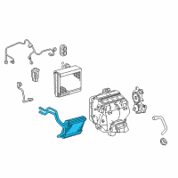 OEM Toyota Camry Heater Core Diagram - 87107-07030